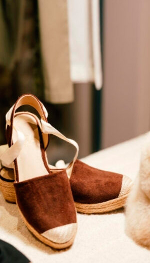 Alpargatas en Alpaca suede gamuza y algodón Cotton, Boots in Box calf